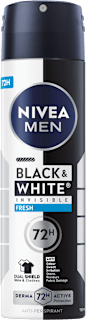 Дезодорант Black&White Invisible Fresh NIVEA MEN