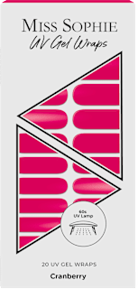 Nálepky na nechty UV Gel Wraps Cranberry MISS SOPHIE