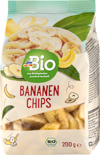 Trockenfrüchte, Bananenchips dmBio