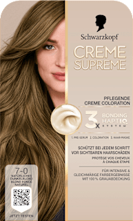 Dauerhafte Coloration Creme Supreme - Nr. 7-0 Natürliches Dunkelblond Schwarzkopf CREME SUPREME