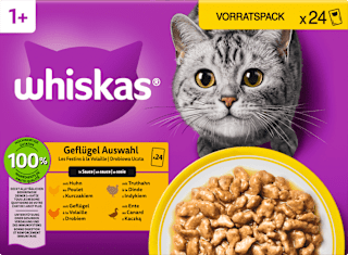 Nassfutter Katze Geflügel Auswahl in Sauce (24 x 85g) Whiskas