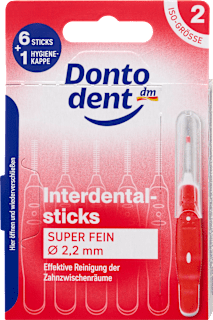 Interdentalbürsten rot 0,5 mm ISO 2 Dontodent
