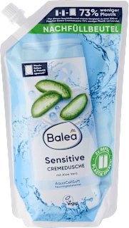 Krémový sprchovací gél Sensitive, náhradná náplň Balea