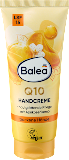 Handcreme Q10 mit Aprikosenöl und LSF15 Balea