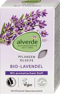 Mydło w kostce, z olejkiem roślinnym, lawenda BIO alverde NATURKOSMETIK