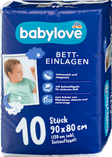 Betteinlagen 90 x 80 cm babylove