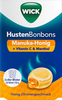Hustenbonbons Manuka-Honig + Vitamin C & Menthol 16 St WICK