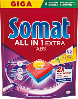 Geschirrspül-Tabs All in 1 Extra Zitrone & Limette Giga Somat