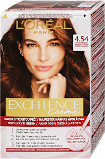 Tartós hajfesték, rézvörös mahagóni 4.54 L'ORÉAL PARiS EXCELLENCE Creme