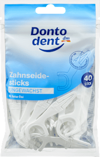 Zahnseidesticks ungewachst Dontodent