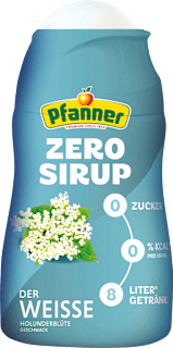 Sirup ZERO Der Weisse Pfanner