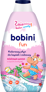 Płyn do kąpieli i zabawy barwiący wodę Różowa woda bobini fun