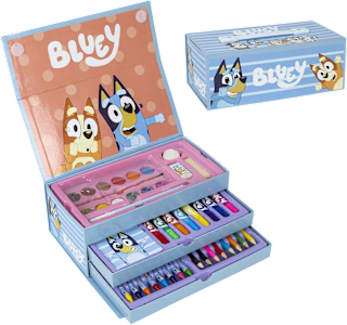 Trusă de colorat tip valiză Bluey 42 piese Cerda Beauty
