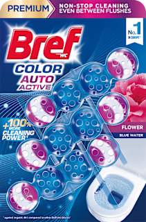 Тоалетно блокче Color auto active flower, 3х50g, 150 g Bref