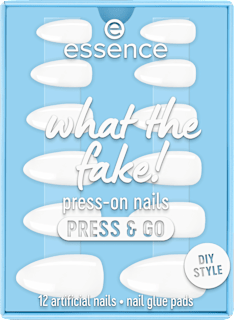Umelé nechty What The Fake! Press & Go 02 Bare White essence
