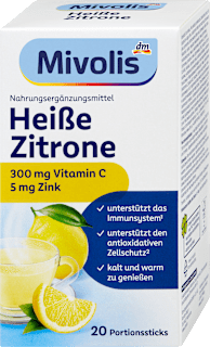 Heißgetränk, Heiße Zitrone 20 Sticks Mivolis