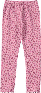 Leggings mit Leo-Muster & Ripp-Struktur, lila, Gr. 122 ALANA