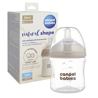 Антиколик шише с двузонов биберон, 0+м Canpol babies