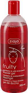 fruity gel za tuširanje - brusnica i divlja jagoda ziaja
