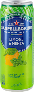 LIMONE & MENTA gazirano osvežavajuće bezalkoholno piće sa voćnim sokom i ukusom limuna i mente SANPELLEGRINO