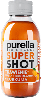 Super Shot Trawienie Mięta + Bromelaina + Kurkuma purella