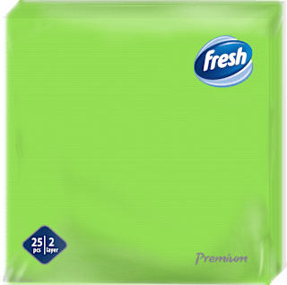Premium 2-slojne salvete - limeta, 38x38cm fresh