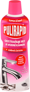 čisticí prostředek na rez a vodní kámen s přírodním octem Pulirapid