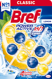 WC blok Power Aktiv Lemon 2x50 g Bref
