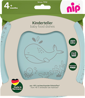 Teller blau Nip