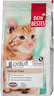 Trockenfutter Katze reich an Pute Dein Bestes