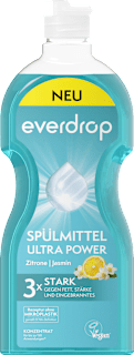 Spülmittel Konzentrat Ultra Power Zitrone & Jasmin everdrop