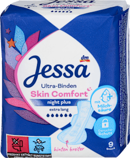 Assorbenti Ultra Skin Comfort night plus, extra lunghi Jessa