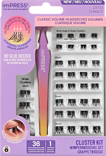 Künstliche Wimpern Set imPRESS Press-on Falsies Kit 02 KISS