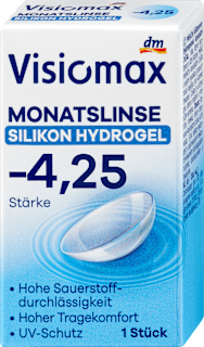 Mesečna kontaktna leča, dioptrija -4,25 Visiomax