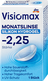 Mjesečna kontaktna leća od silikon-hidrogela – dioptrija -2,25 Visiomax