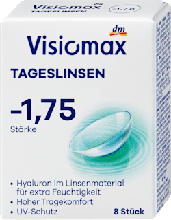 kontaktní čočky denní -1,75 DP Visiomax