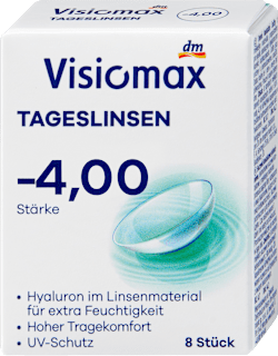 kontaktní čočky denní -4,00 DP Visiomax