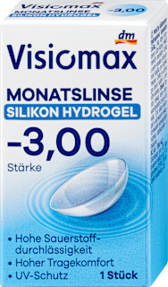 Soczewka kontaktowa miesięczna silikonowo-hydrożelowa -3,00 Visiomax