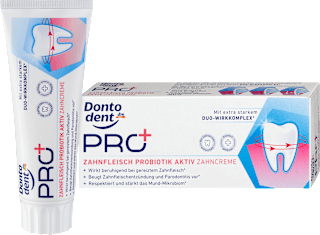 Zahnpasta PRO+ Zahnfleisch Probiotik Aktiv Dontodent PRO+