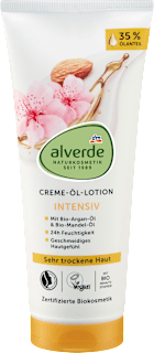 Lozione in crema con olio di argan e di mandorla alverde