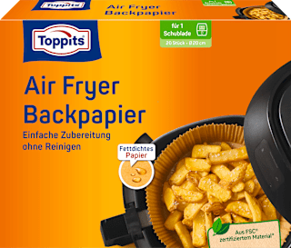 Backpapier Air Fryer rund Toppits