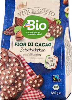 Kakaové keksy Viva Il Gusto Fior di Cacao dmBio