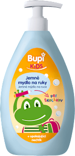 Jemné mydlo na ruky s nechtíkom lekárskym a panthenolom Školáčik Bupi
