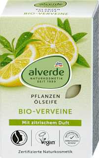 Seifenstück Pflanzenöl mit Bio-Verveine alverde NATURKOSMETIK