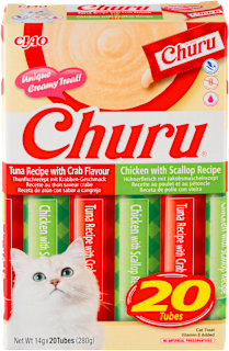 Krémová pochúťka pre mačky Churu kura a tuniak CIAO