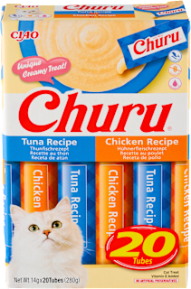 Krémová pochúťka pre mačky Churu kura s tuniakom CIAO