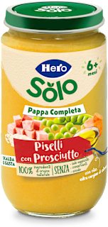 Pappa completa piselli con prosciutto Hero Solo