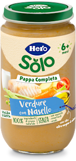 Pappa completa verdure con nasello Hero Solo
