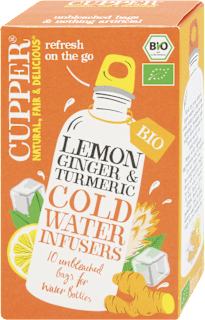 Infuso biologico a freddo limone zenzero curcuma CUPPER