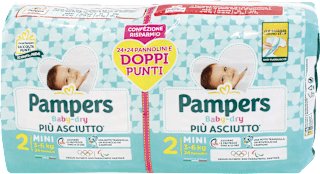 Pannolini Baby-dry taglia 2 mini Bipacco (3-6 kg) Pampers
